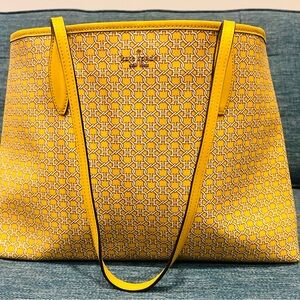 Kate Spade Chic Yellow Geometric Tote